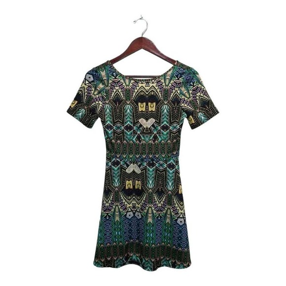 Beautiful dress with tribal design. Backless. By One Clothing Size Medium - Picture 1 of 3